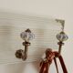 Wall-mounted coat rack 50 cm – 4 hooks and decorative central button