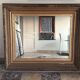 Large antique Napoleon III mirror – Wooden and gilded stucco frame – 135 × 114