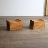 Paire de tabourets « Palle » par KJ Pettersson & Söner, Suède, années 1970