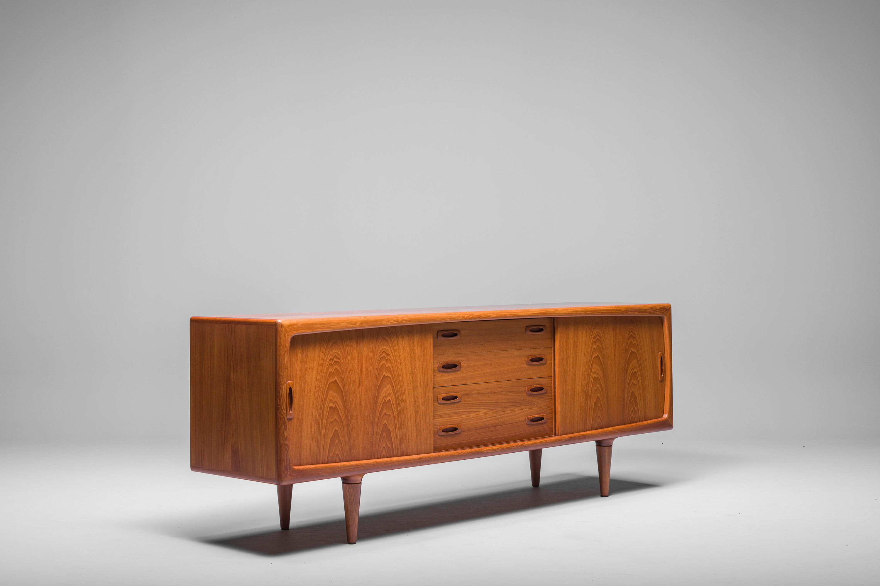 Mid-Century Danish teak sideboard by HP Hansen