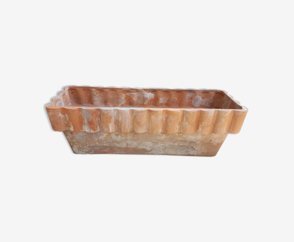 Jardinière bords cannelés vintage