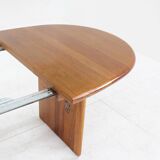 Vintage Danish oval dining table solid teak 1960s Burchardt-Nielsen Møbelfabrik
