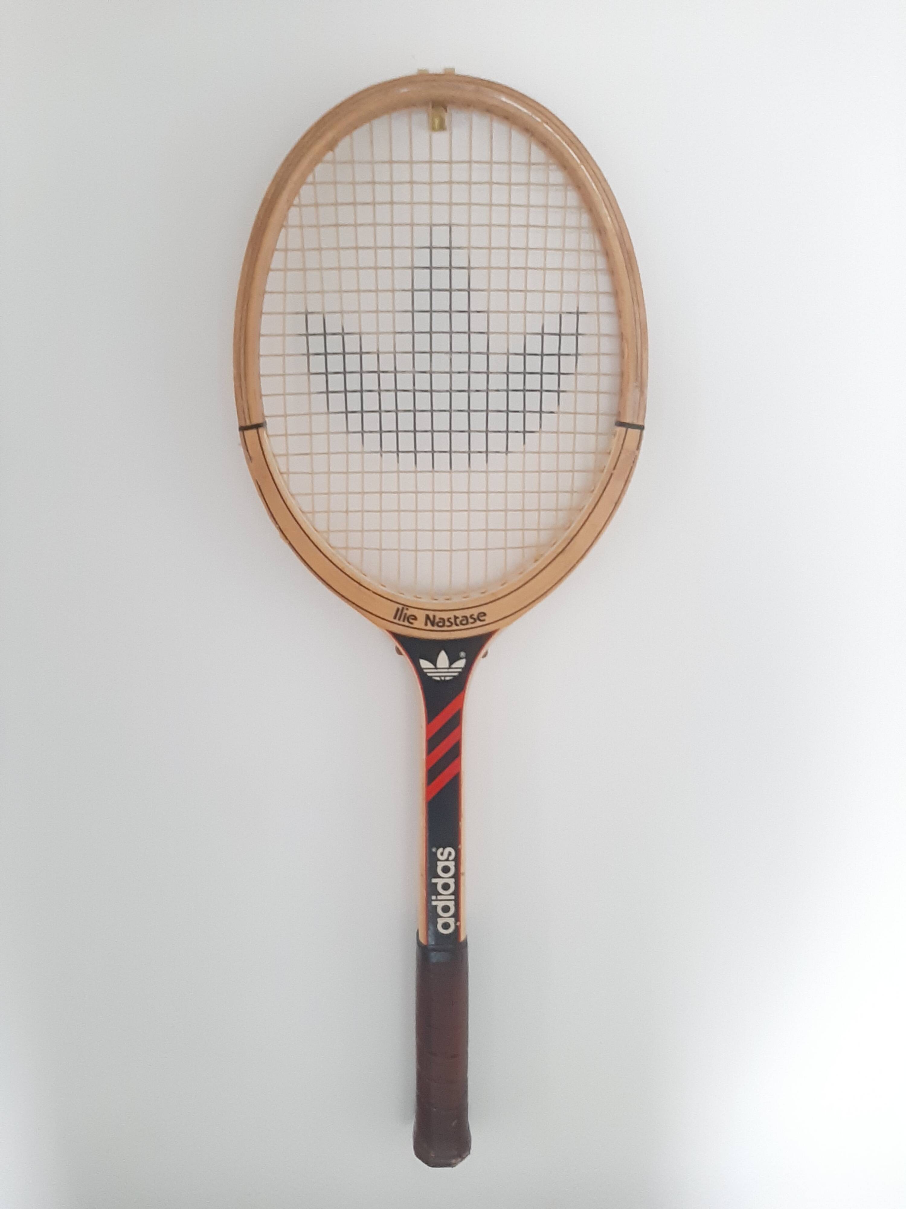 Vintage tennis racket adidas Ilie Nastase