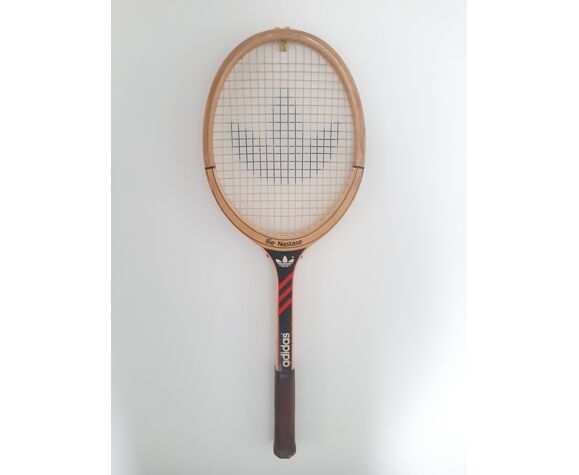 Vintage tennis racket adidas Ilie Nastase | Selency