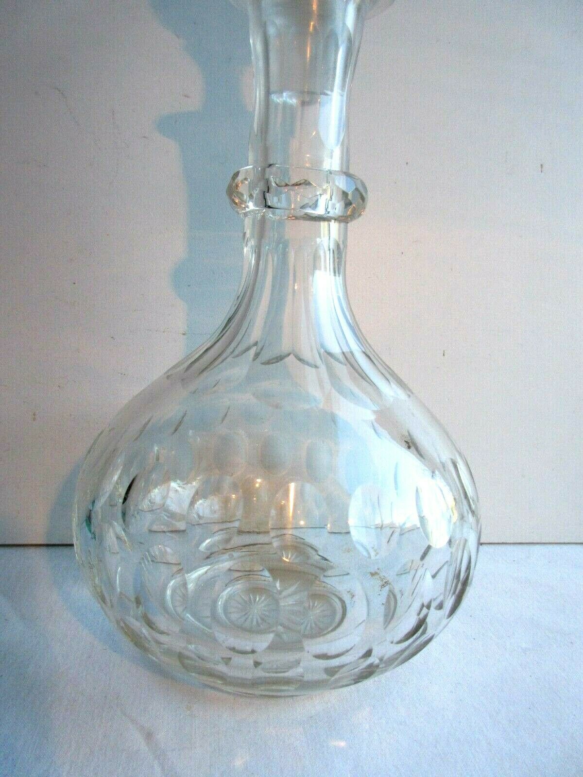 Carafe Baccarat, St Louis cristal incolore taillé, Napoléon III