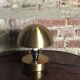 Art Deco-style mushroom lamp in gilded brass