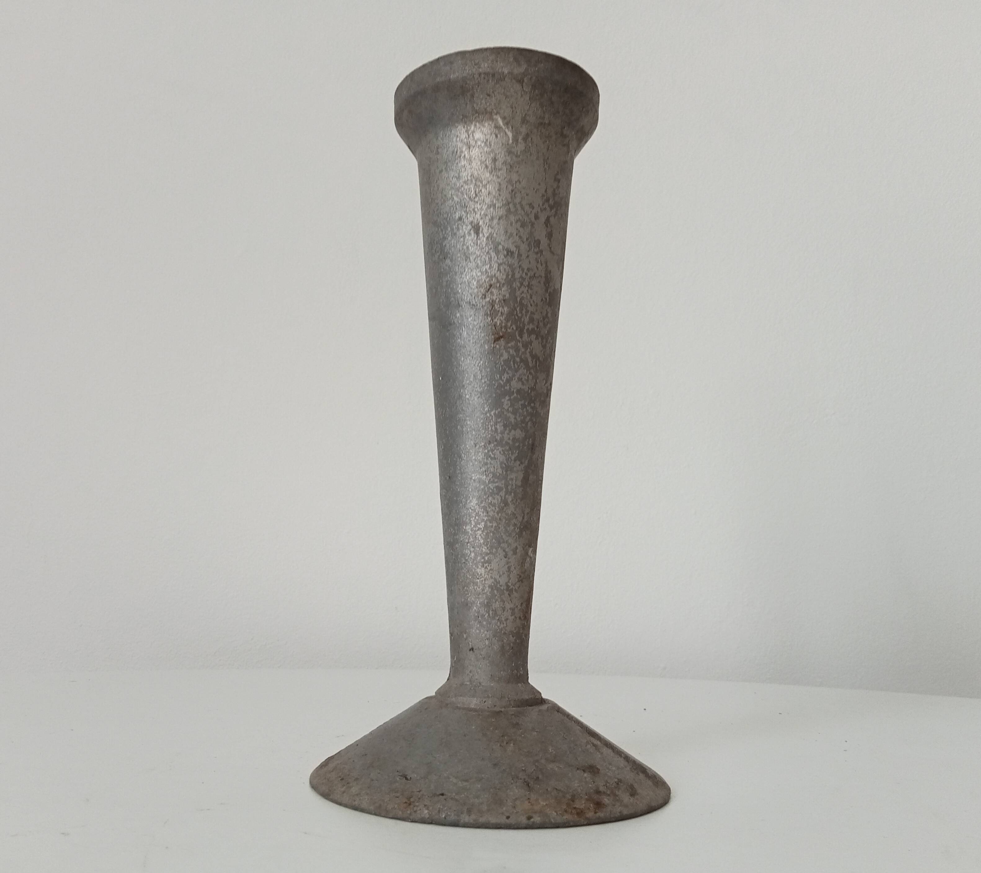 Vintage zinc vase