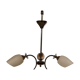 Vintage chandelier with 3 opaline globes