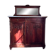 Buffet ancien style Henri II – Plateau en marbre et miroir