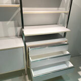Modular library floor/ceiling buffet & chest of drawers