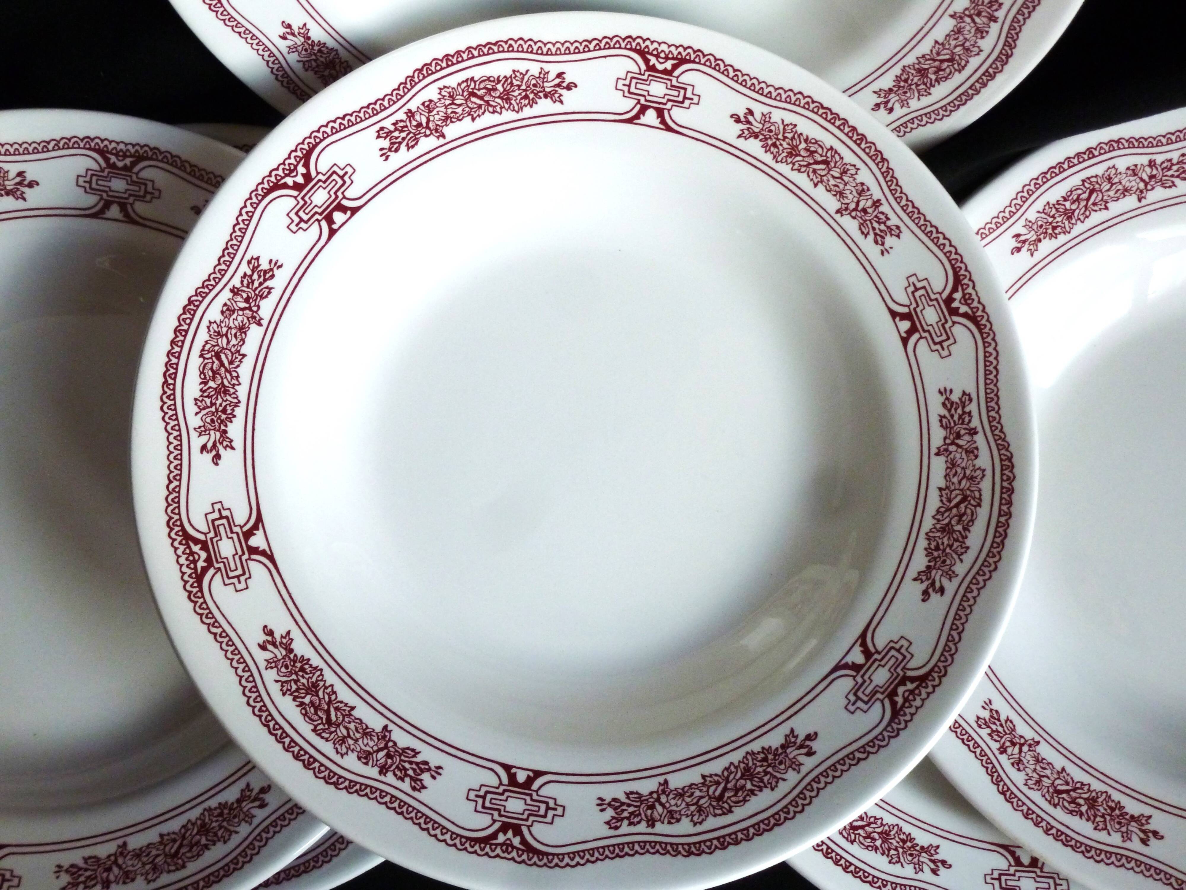 Set of 2 soup plates, Italian plates, soup plates.