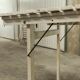 Garden furniture table and 4 armchairs 60's in its juice