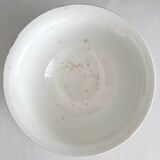 White ironstone salad bowl Digoin Sarreguemines