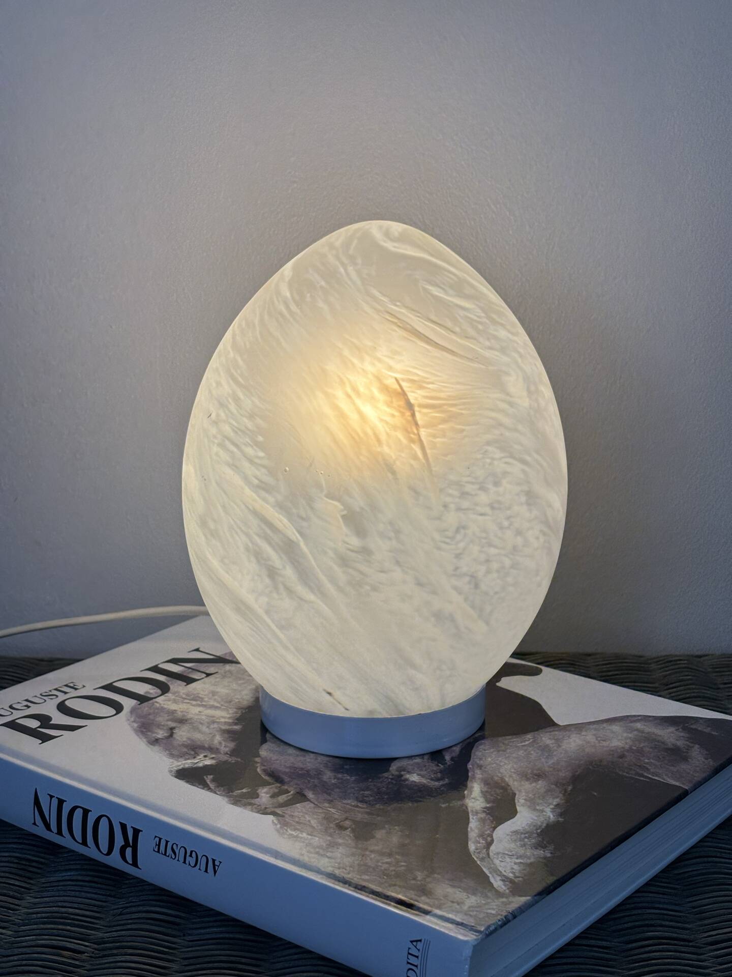 Vintage egg lamp