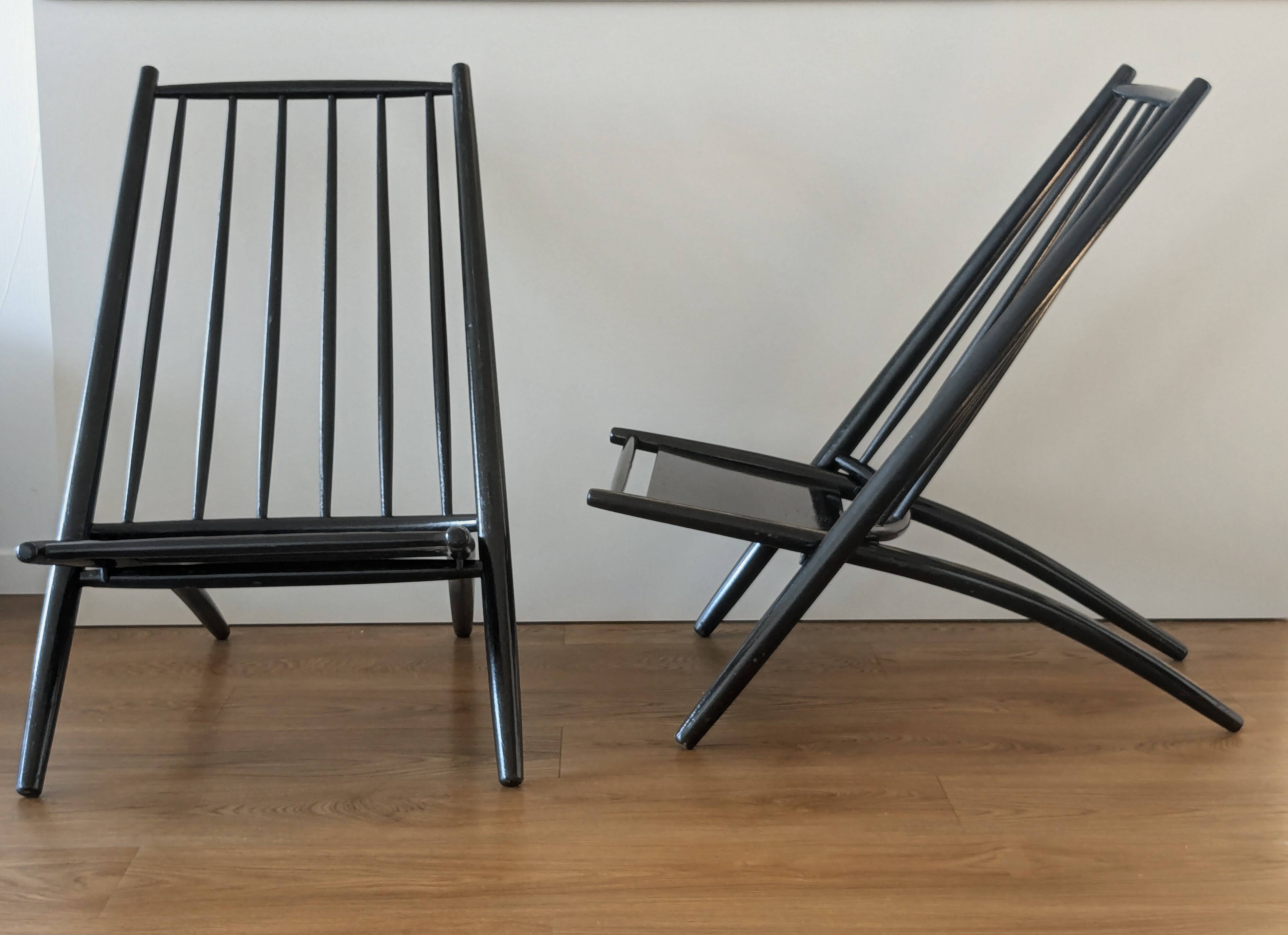 Pair of Safari Congo Chairs - Ilmari Tapiovaara - Hagafors Stolfabrik AB