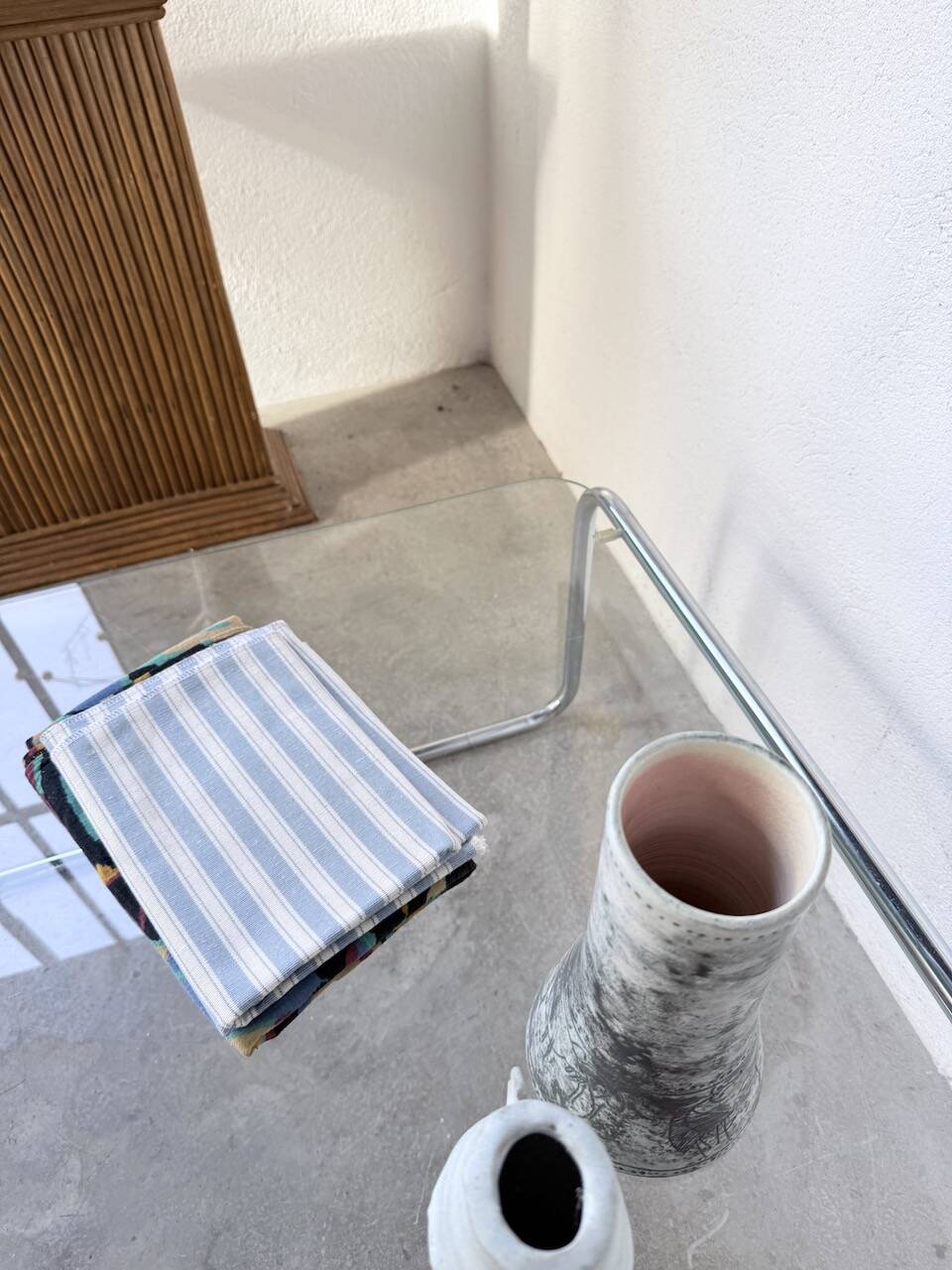 Table basse moderniste Bauhaus en acier tubulaire