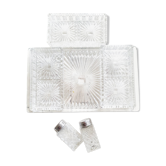 Set 6 pieces aperitif glass tray