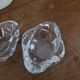 Set of 2 crystal salt cellars from Cristal Bayel.