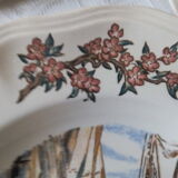 5 assiettes creuses faïence sarreguemines  ma normandie