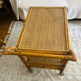 Vintage rattan trolley
