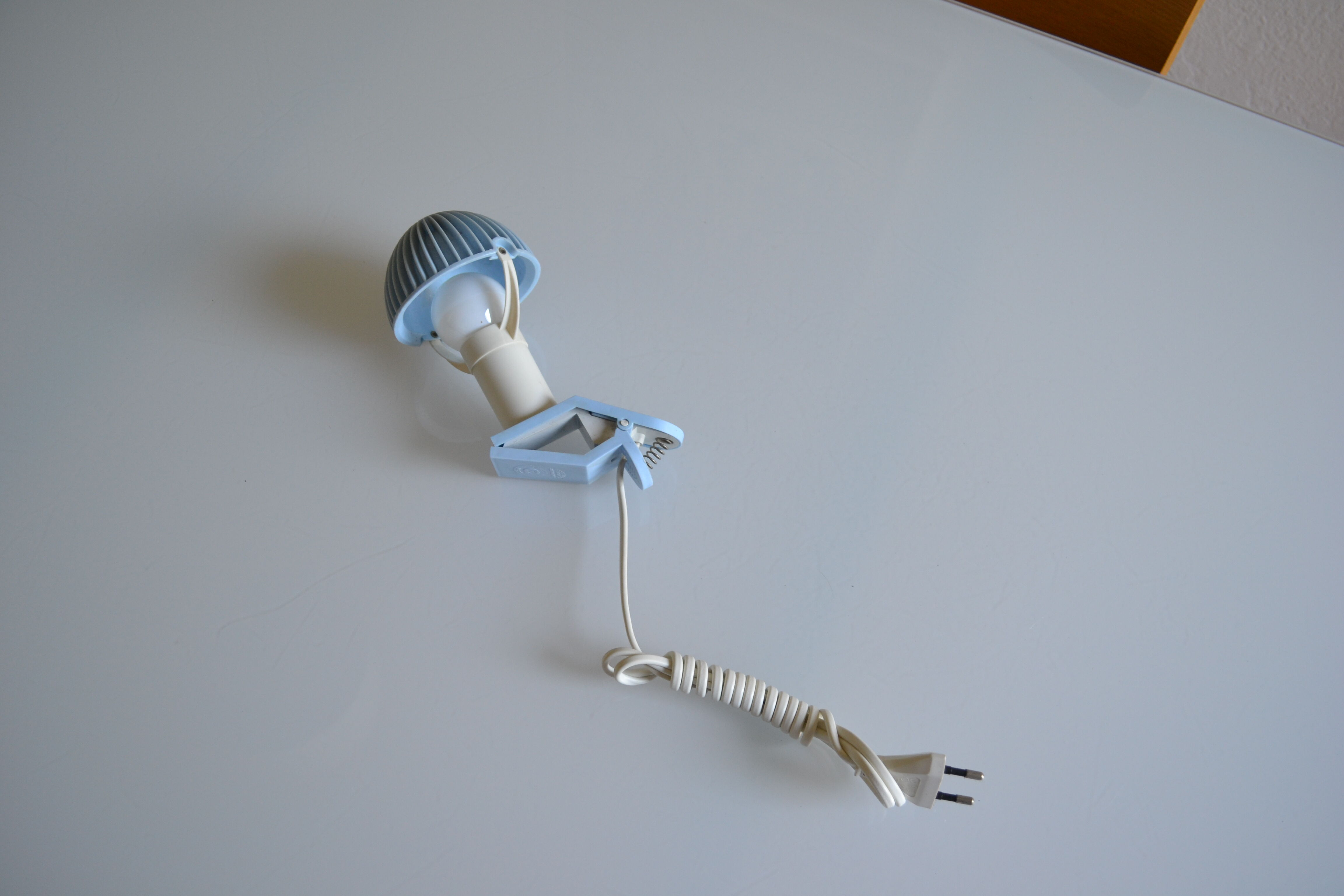 Spot lamp with mushroom clip sarlam years 80