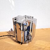 Vintage geometric chrome lamp 1970