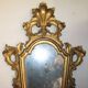Louis XV style wall mirror in gilded wood, 19th century