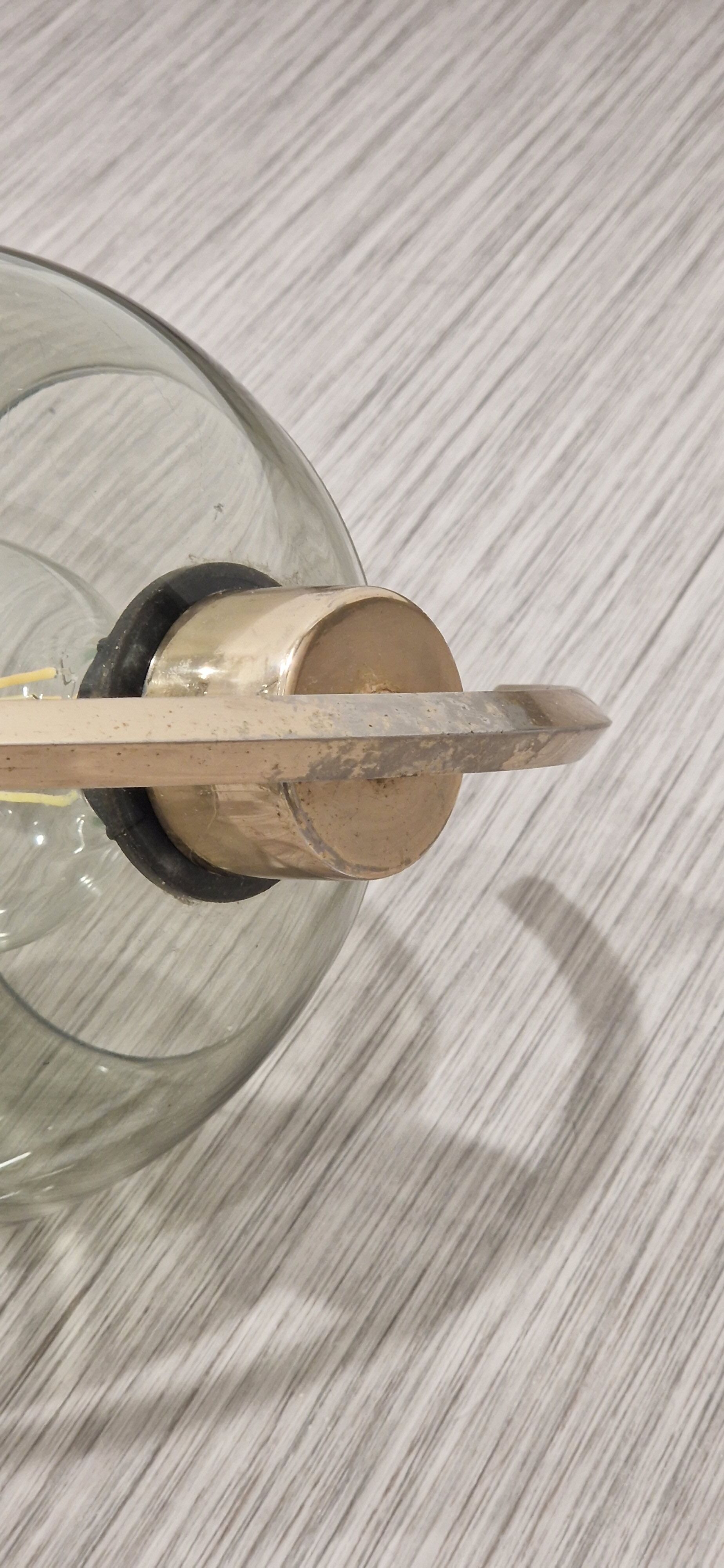 Art deco brass chandelier