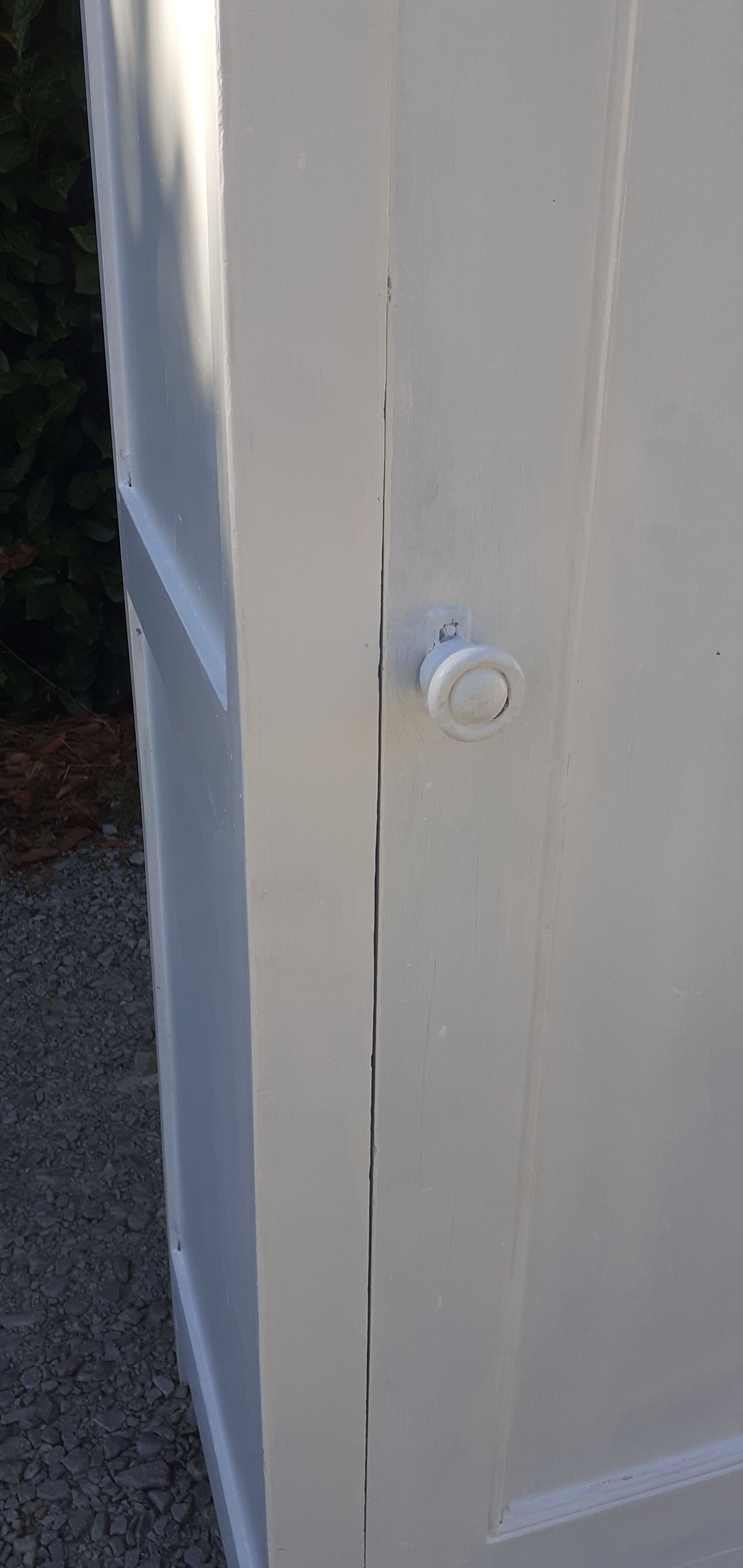 Armoire parisienne 1 porte 3 étagères blanc