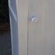 Armoire parisienne 1 porte 3 étagères blanc