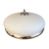 Vintage ceiling lamp in opaline design 70