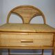 Rattan bedside table with drawer