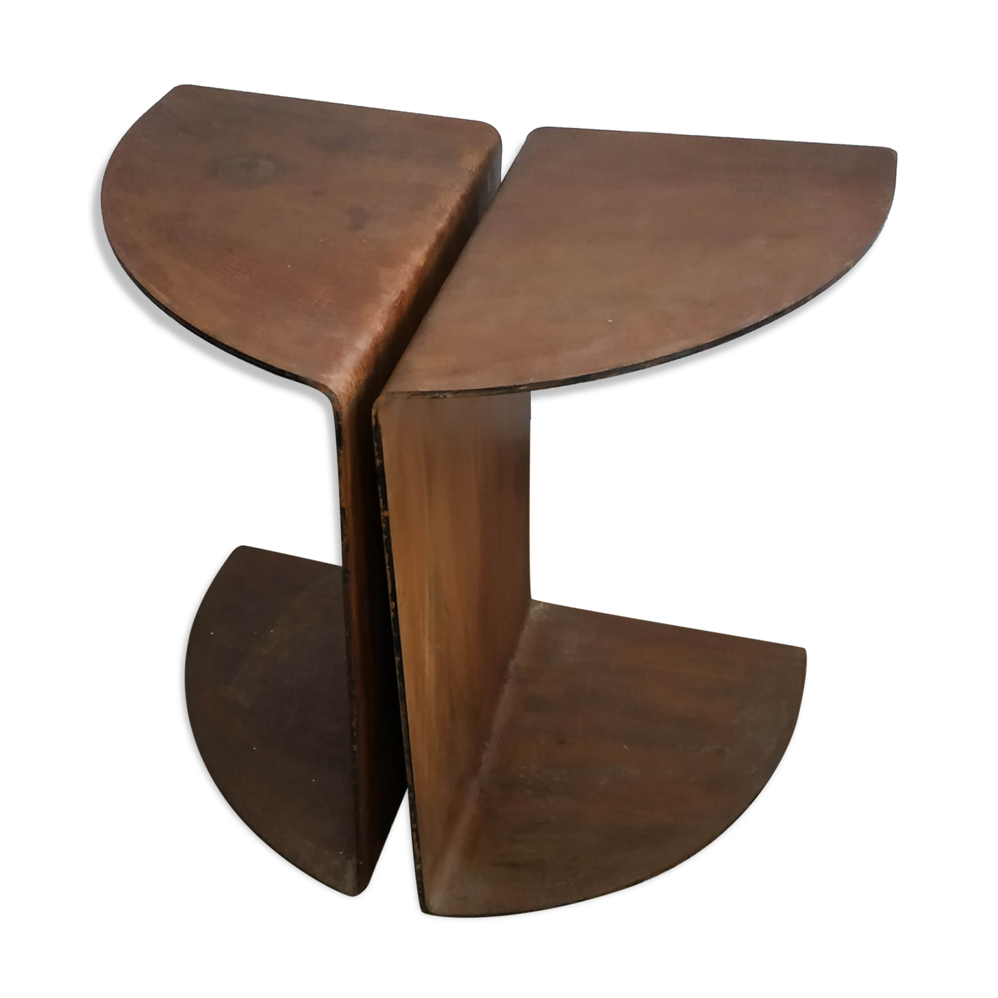 Pair of steel bedsides