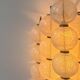 Vintage "Sterrenbeeld" wall lamp, Murano bubbled glass, Raak Netherlands 1960