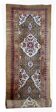 Handmade antique Persian camel hair runner 4' x 15.2' (122cm x 463cm) 1880s - 1B556