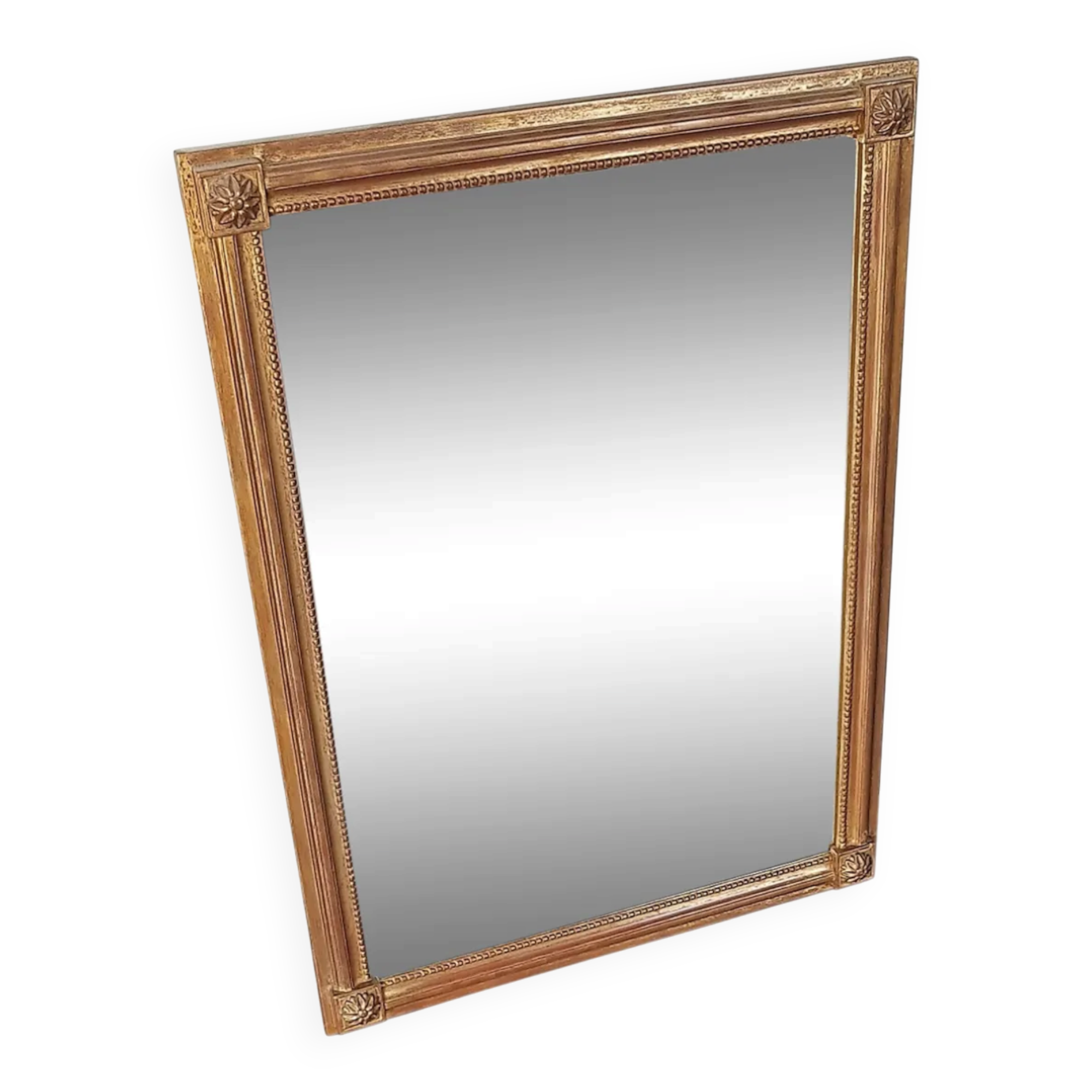 Antique mirror with a gilded wooden frame 81x59cm