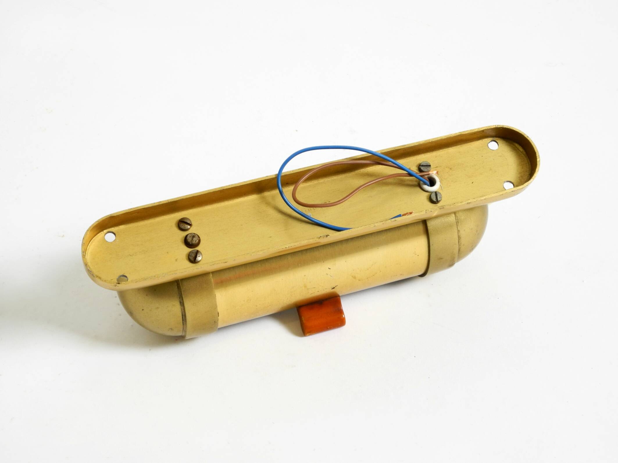 Original 1930s cabin submarine wall lamp in streamlined design