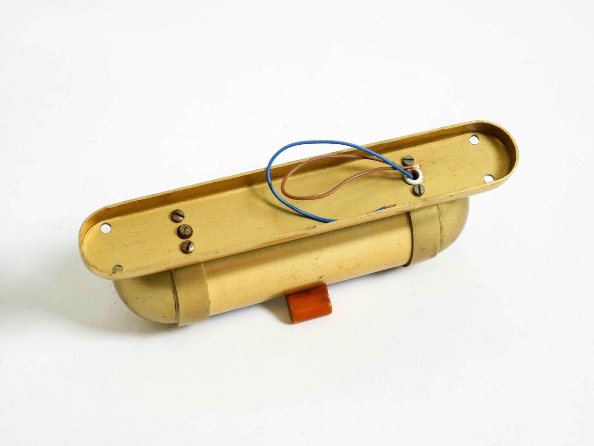 Original 1930s cabin submarine wall lamp in streamlined design