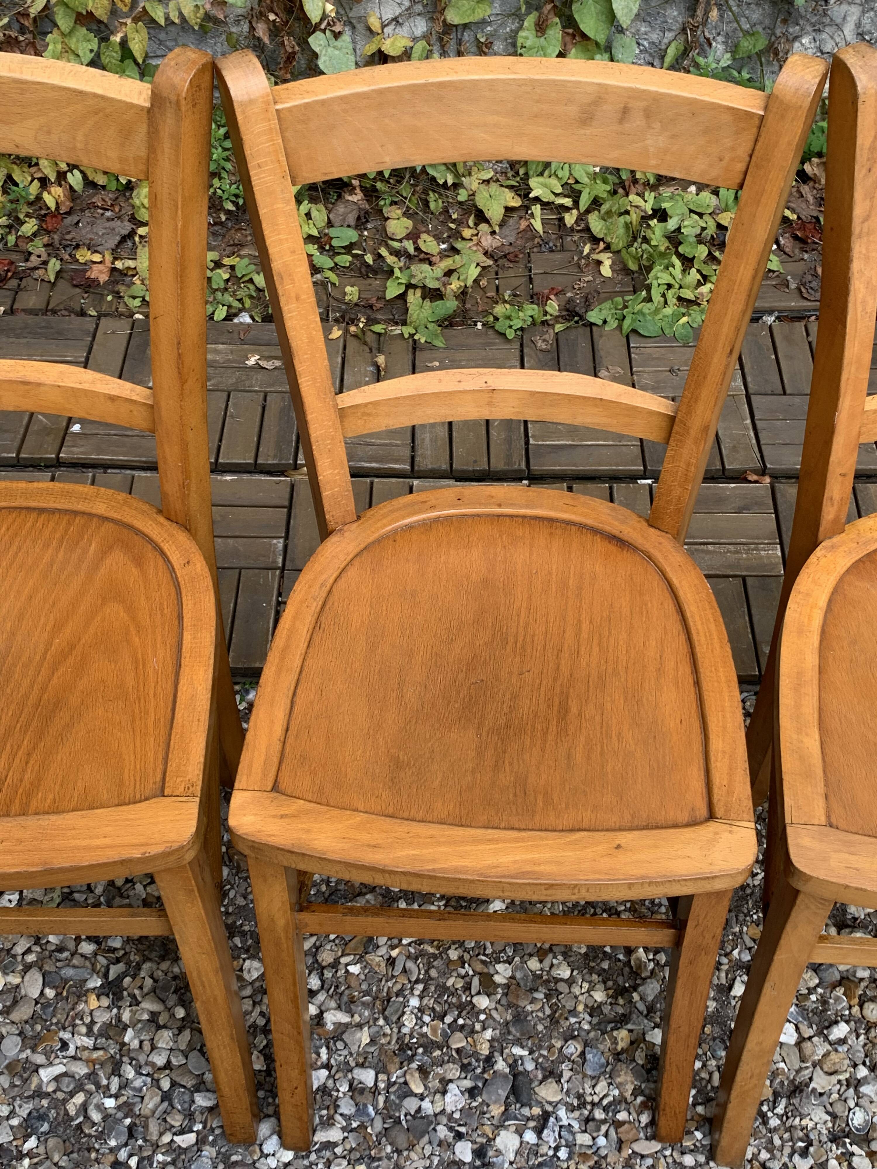 4 vintage Luterma bistro chairs 1940