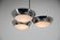 Chrome-Plated Functionalist Chandelier by Zukov, 1940s