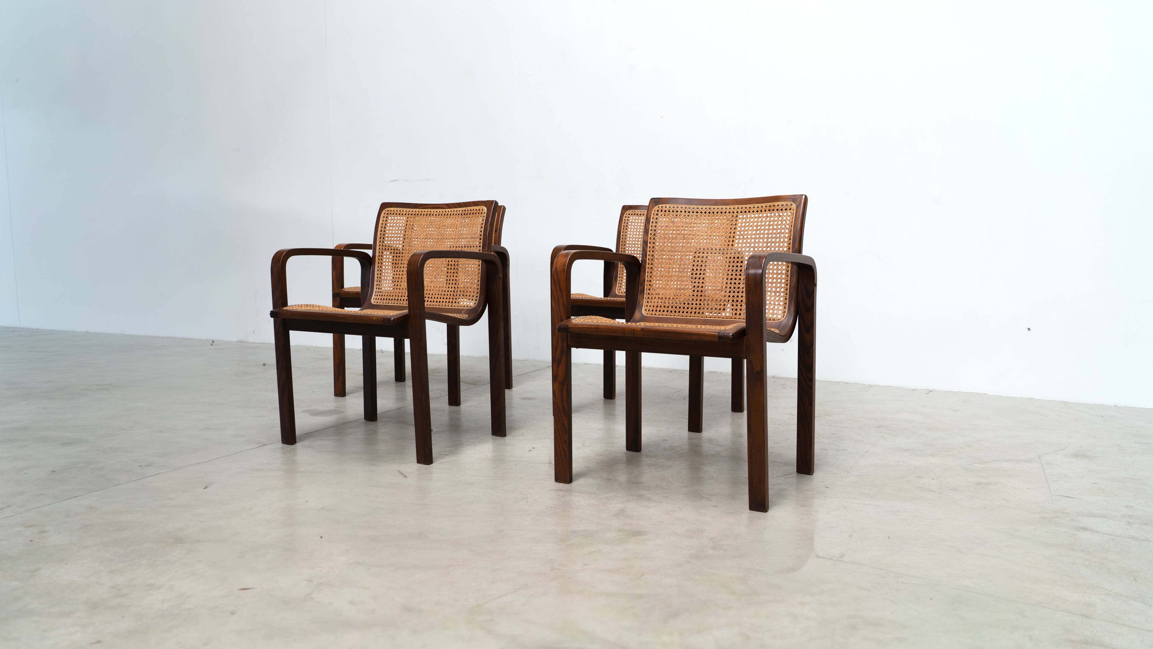 Set of four armchairs by Olivo Pietro