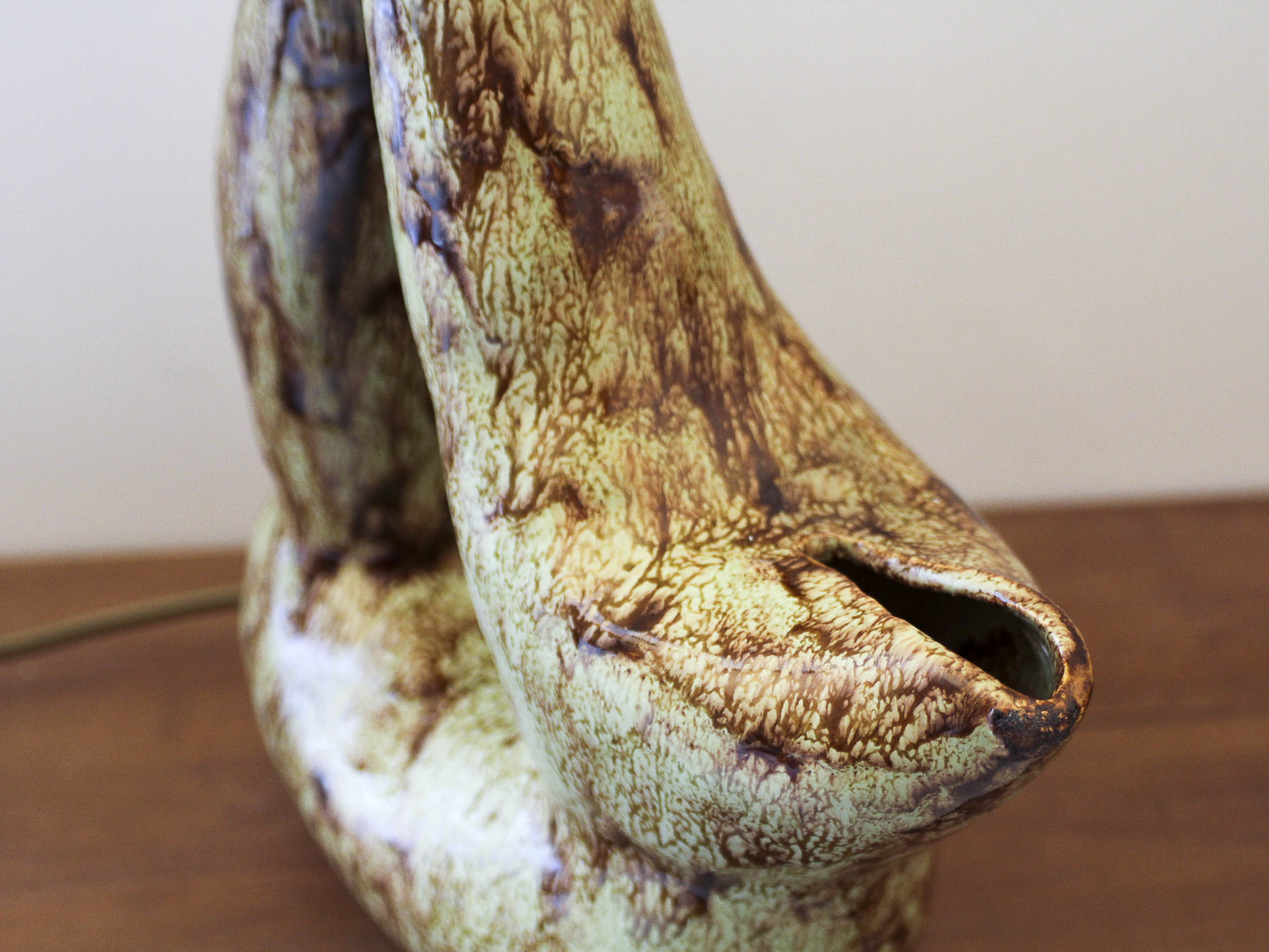 Freeform ceramic lamp 70s