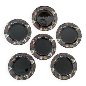 6 Tiffany dessert plates