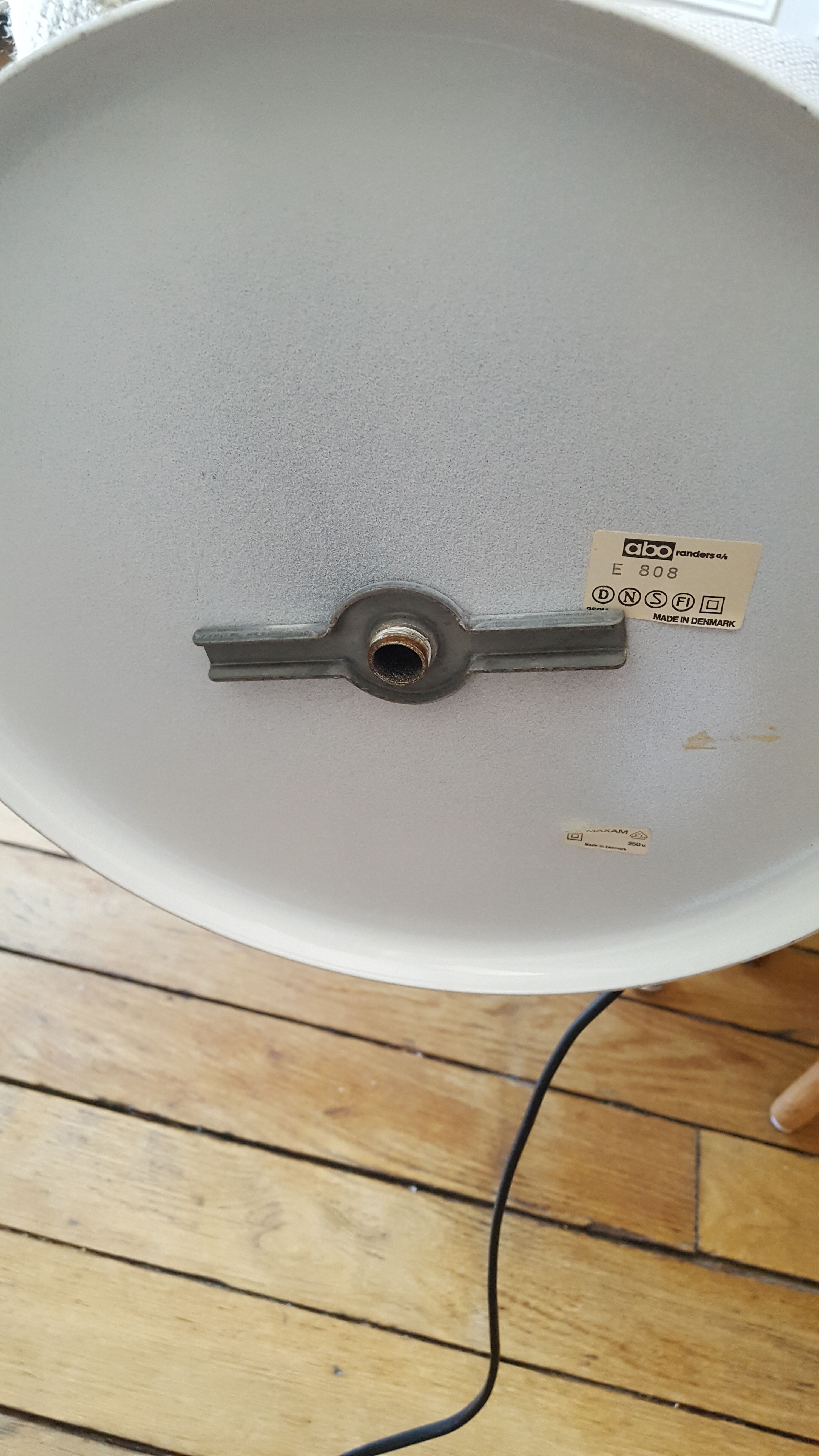 White Lamp Abo Randers, Denmark 70s