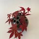 Vase pique fleurs, céramique signée