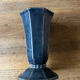Antique enamelled cast iron vase