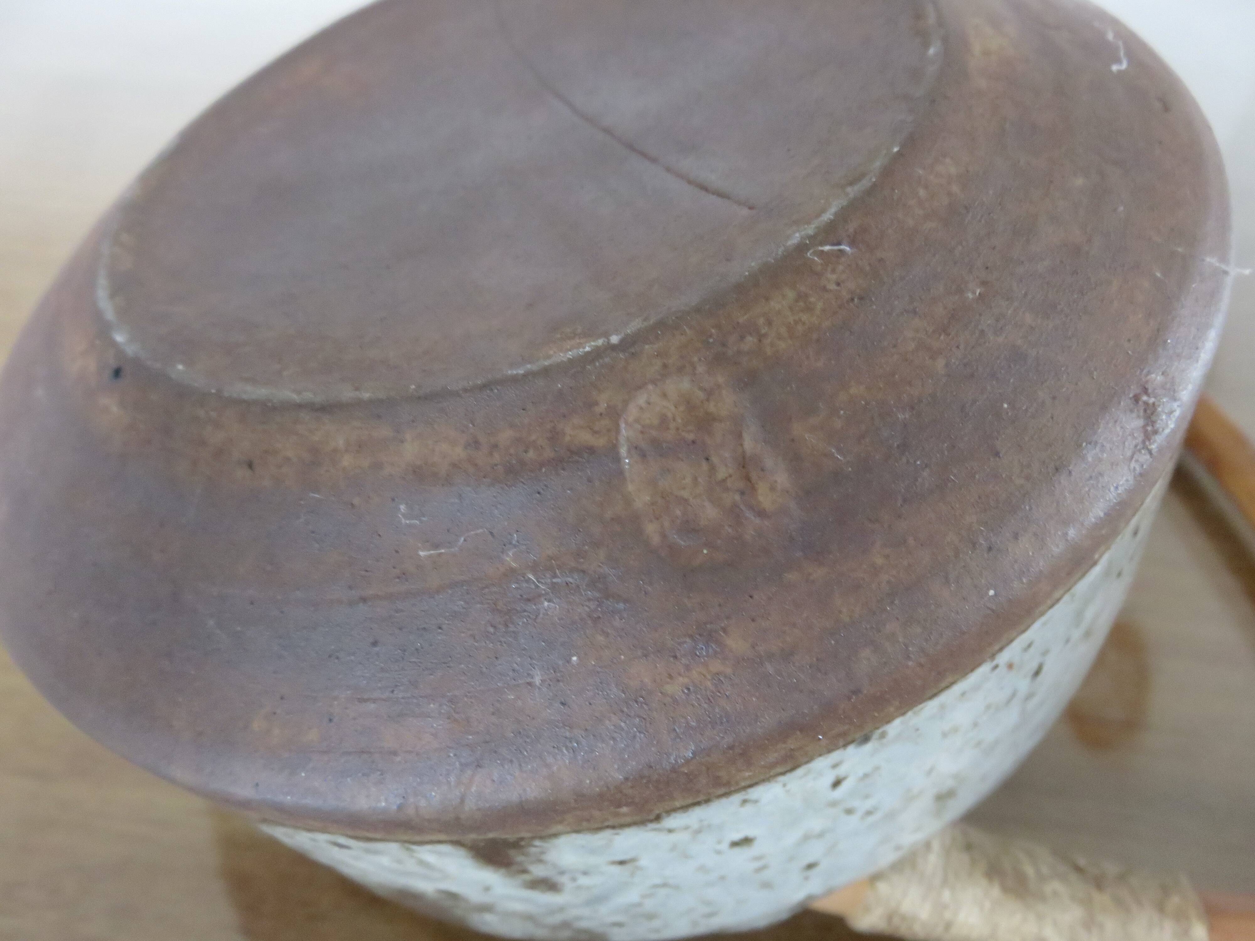 Stoneware teapot by René-Louis Dauchy, "Haute Ribes" pottery in Grasse, 1950.