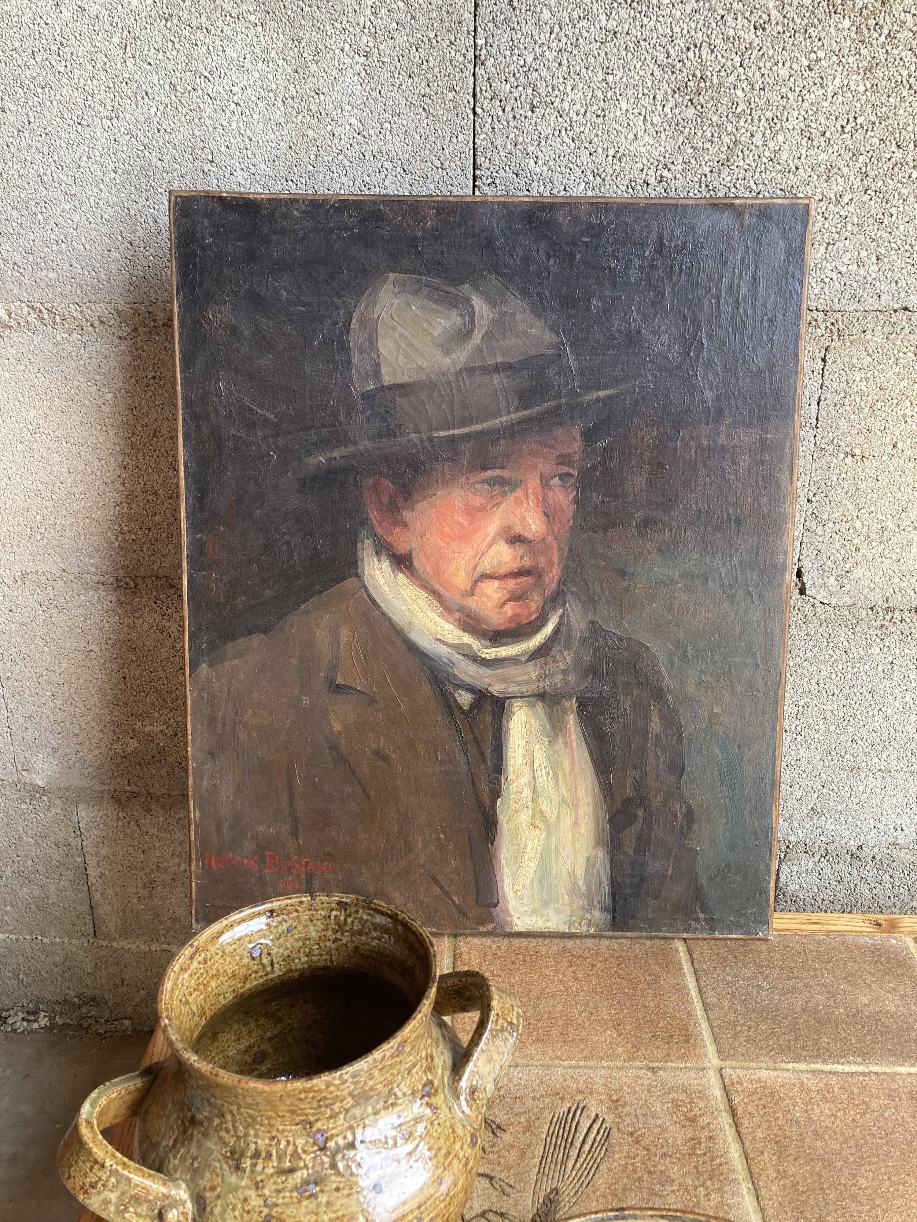 Oil portrait on canvas