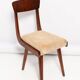 Mid-Century Gazelle beige chair in wood, Europe, 1960s