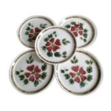 Assiettes plates vintages